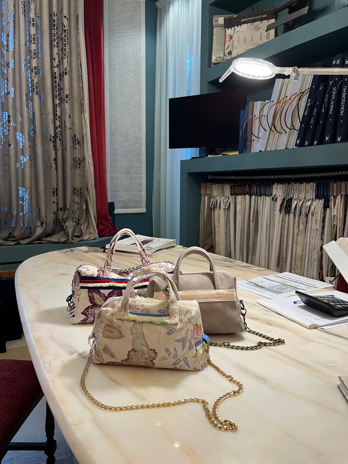 Bauletto floreale grande - Linea CRIS