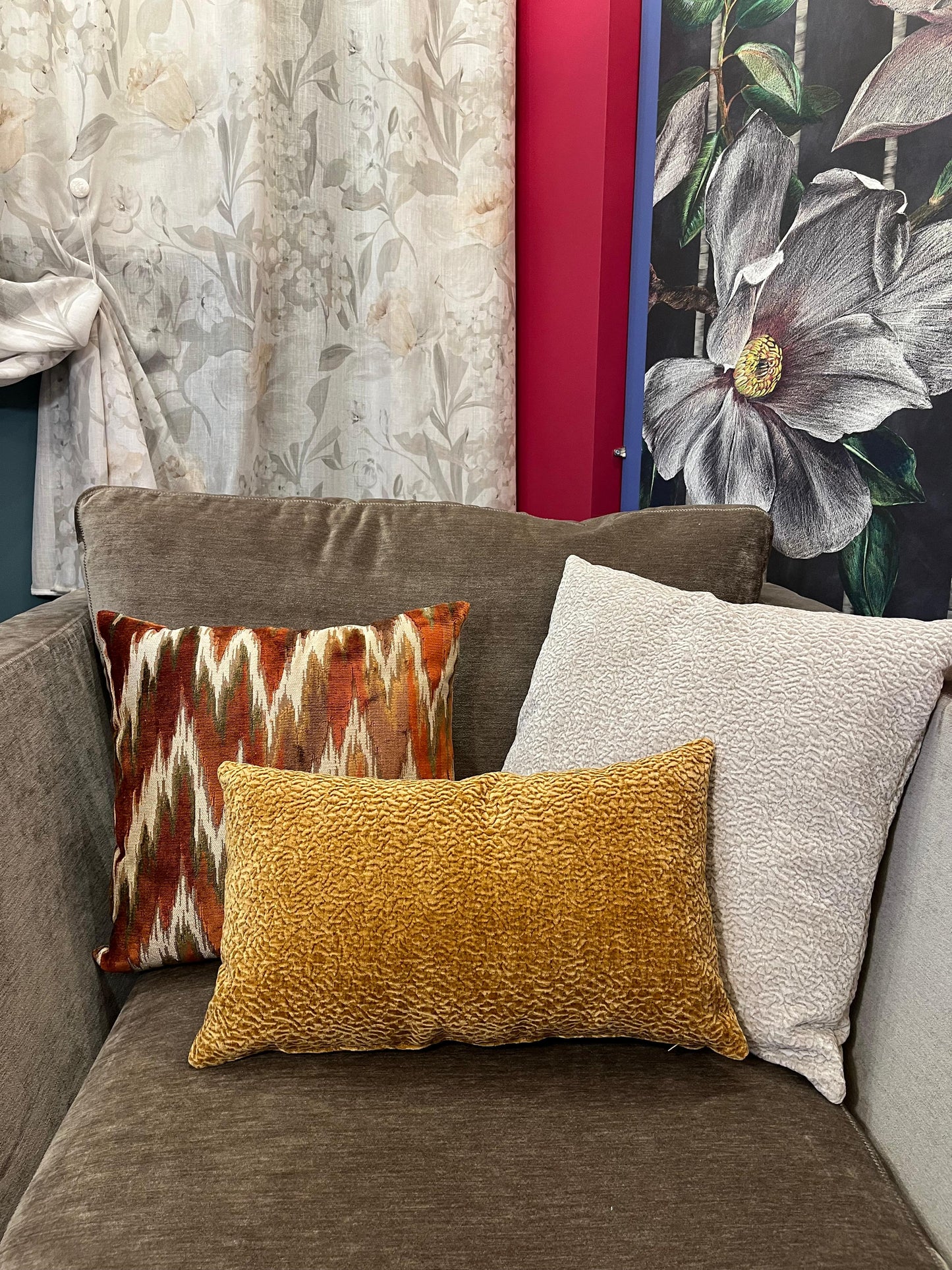 CUSCINO ARTIGIANLE Senape