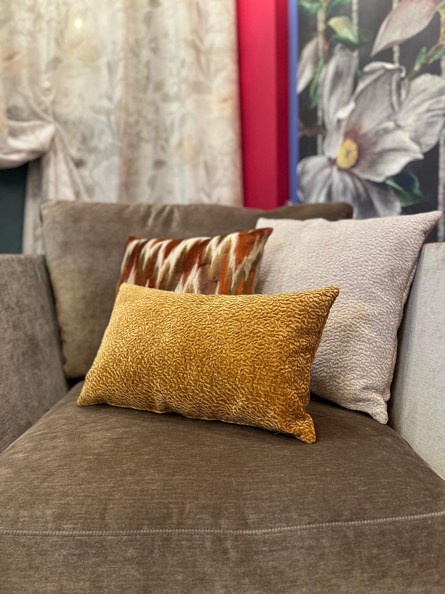 CUSCINO ARTIGIANLE Senape