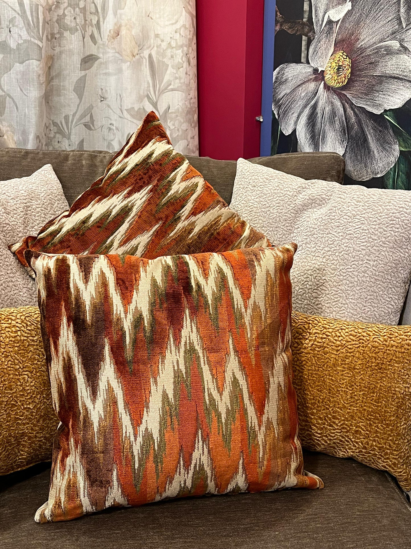 CUSCINO ARTIGIANALE Decorativo Zefiro