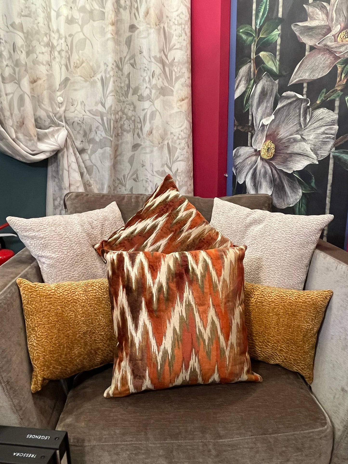 CUSCINO ARTIGIANALE Decorativo Zefiro