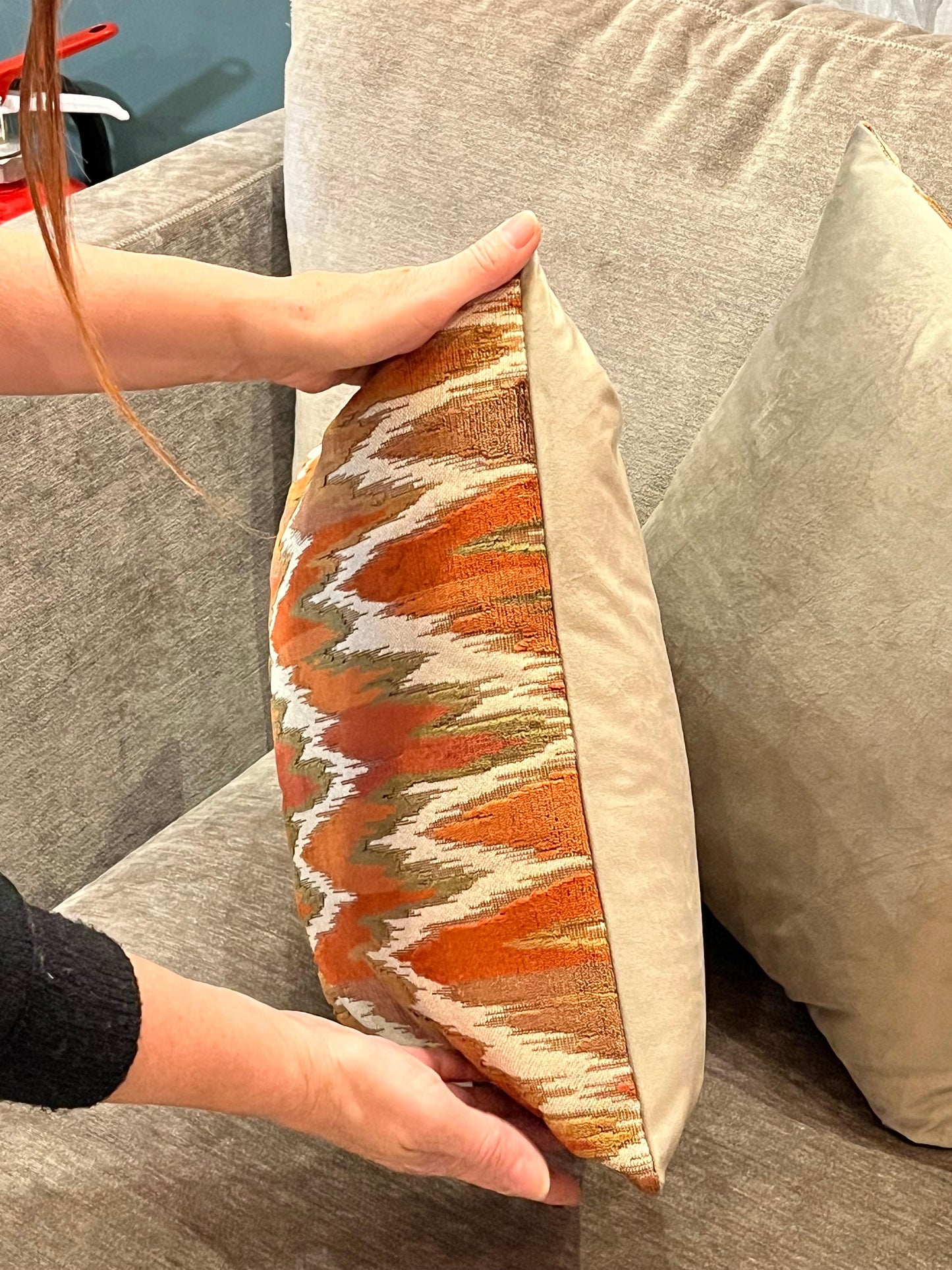 CUSCINO ARTIGIANALE Decorativo Zefiro