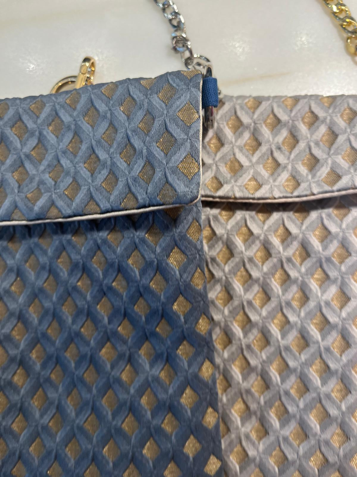 PORTA CELLULARE Artigianale - Ricamo Nome e Tessuto a Scelta