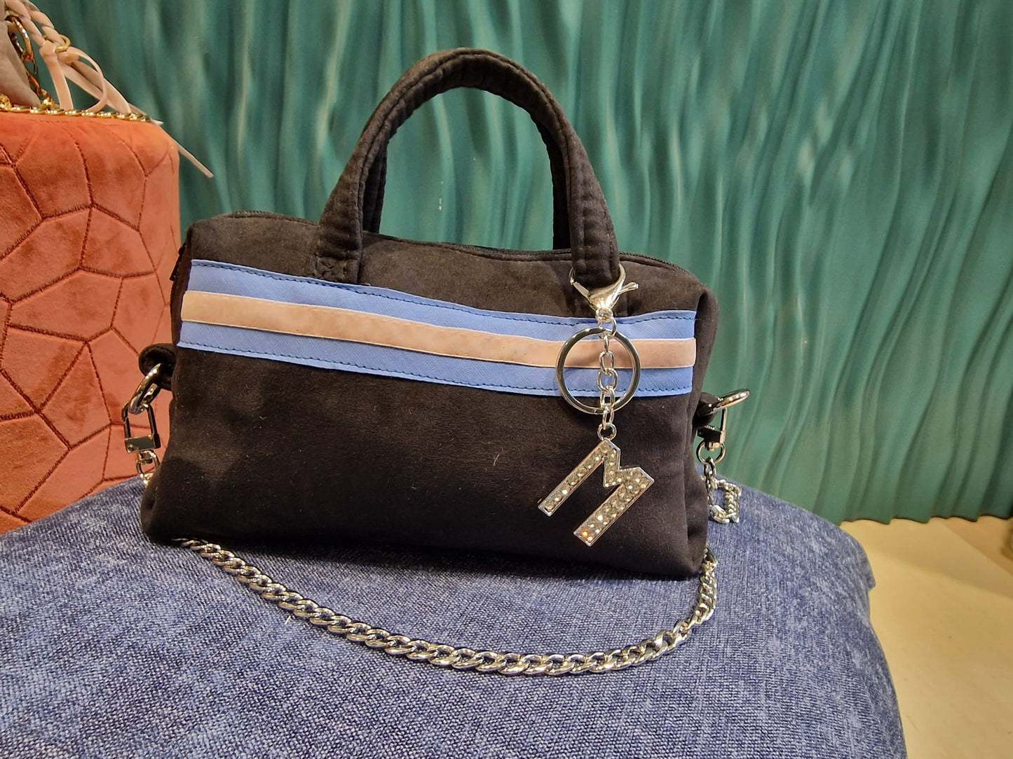 BORSA IN TESSUTO Personalizzabile - Scegli Tessuto, Fantasia e Ricamo Nome