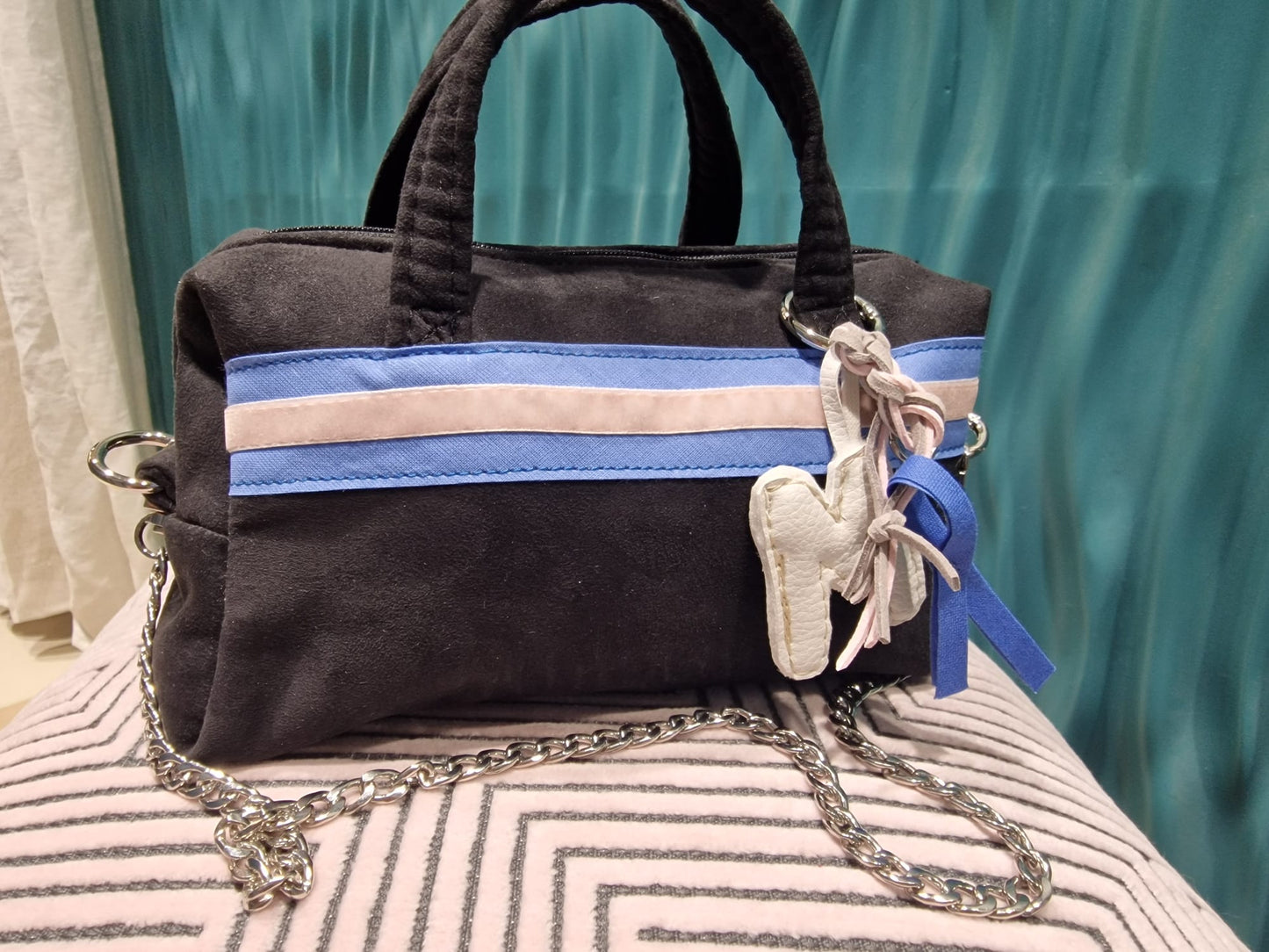 BORSA IN TESSUTO Personalizzabile - Scegli Tessuto, Fantasia e Ricamo Nome